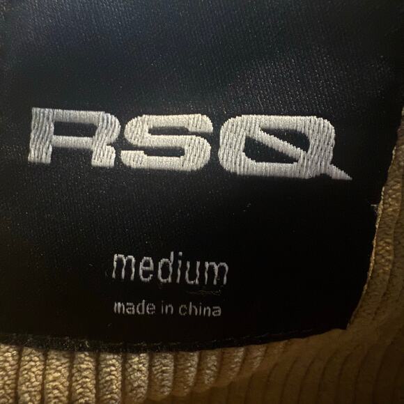 RSQ Men's Long Sleeve Button Front Corduroy Shirt Jacket, Tan, Medium NWT - Picture 7 of 7